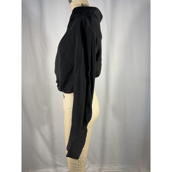 Gauge81 'Myoko' Black Satin Top Size S - Picture 3 of 6